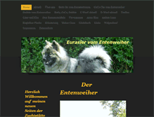 Tablet Screenshot of entenweiher-eurasier.de